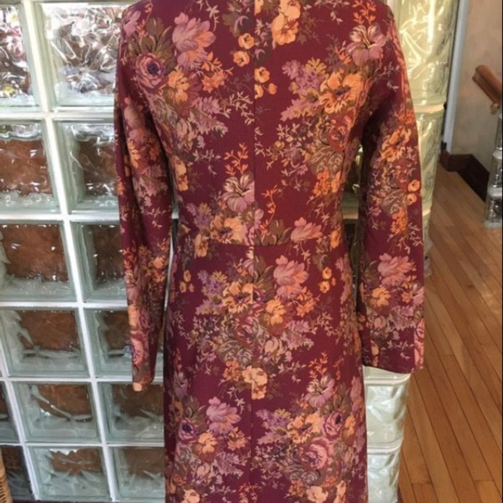 Vintage floral brocade coat.
